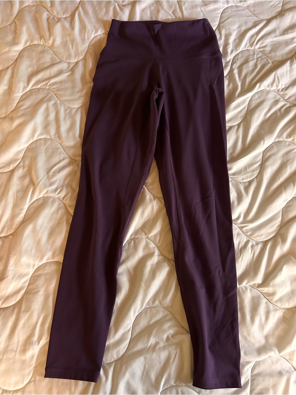 High-Rise Plum Leggings for Women